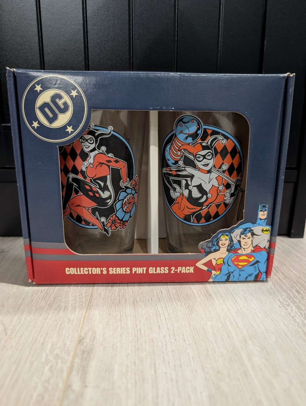 DC Comics Harley Quinn 2-Piece Glass Set